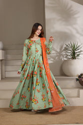 Mint Coral Bloom-FT655