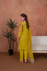 Marigold Jardin Festive-Embroidered 3pc