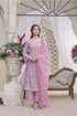 3PC EMBROIDERED LAWN CHICKENKARI DRESS WITH EMBROIDERED CHIFFON DUPATTA-NATALIE-FT346