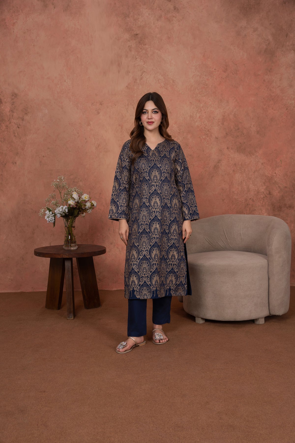 Sapphire Regency-Embroidered 2pc