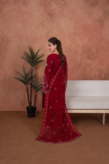 Crimson Mehr Royale-Embroidered 3pc