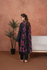 Noir Rose-Quartz Minimal-Embroidered 3pc