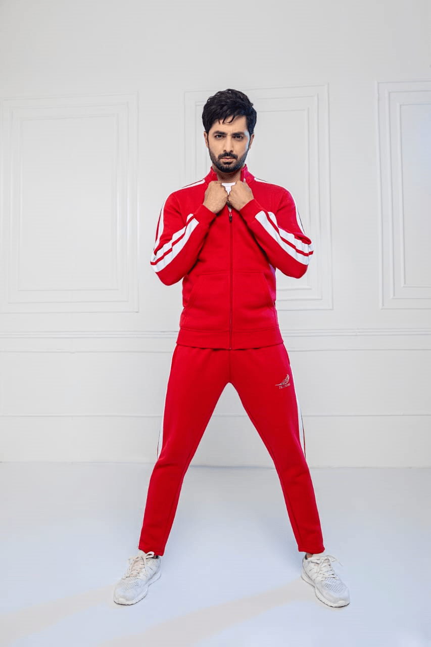 Feathers Tracksuits SCARLET WHITE