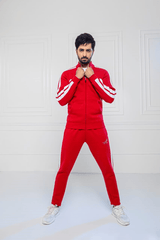 Feathers Tracksuits SCARLET WHITE