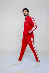 Feathers Tracksuits SCARLET WHITE